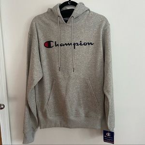 Grey champion hoodie - with tags
